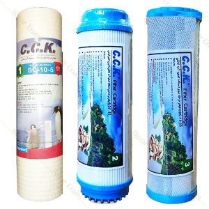 پک سه تایی فیلتر های پایین دستگاه تصفیه